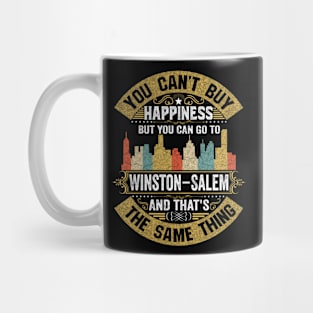 Winston-Salem City North Carolina State USA Flag Native American Mug